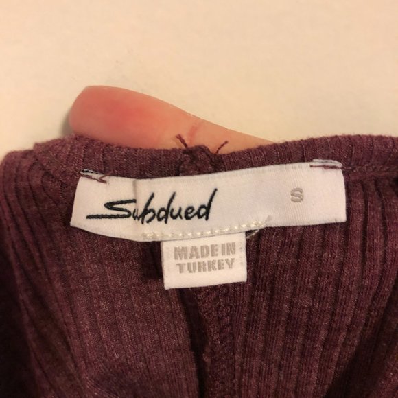 Subdued Amsterdam Purple Body Suit NWOT - Picture 7 of 9